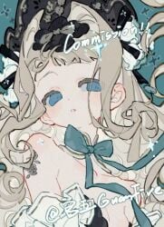 blonde_hair detached frills guanfive highres non-web_source parted sample_watermark upper watermark