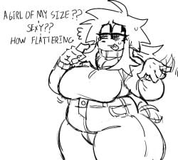1girls anthro anthro_female anthro_only big_breasts big_butt black_and_white canine chubby chubby_female compliment cropped dialogue dog_ears dog_girl edna_(ghastlybum) eyeshadow female female_focus female_only flapping_hands front_view ghastlybum half-closed_eyes jiggle jiggling_breasts long_hair looking_at_viewer sharp_teeth sitting solo solo_anthro solo_female solo_focus sweat sweaty sweaty_body tagme tailwag talking_to_viewer thick thick_hips thick_legs thick_thighs thighs thunder_thighs toned toned_body toned_female wagging_tail