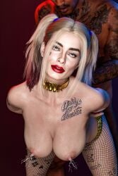 1boy 1girls 3d batman_(series) dc dc_comics female from_behind from_behind_position harley_quinn lactating lactating_during_sex ledeuss556 male margot_robbie sex suicide_squad suicide_squad_(2016) tagme