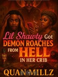 1girls 2boys 2boys1girl ai_generated book_cover bug_spray cockroach demon peak_fiction quan_millz roach yaoi