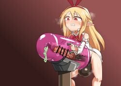 ball condom disgaea disgaea_1 flonne flonne_(fallen_angel) futa_only futanari horsecock intersex large_penis milking_machine nippon_ichi_software penis