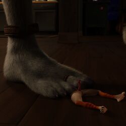 3d_(artwork) absurd_res anthro blender_(artwork) crush cynthiaacid digital_media_(artwork) duo erection feet female foot_fetish foot_focus fur genitals grey_body grey_fur hair hi_res humanoid jewelry macro male male/female mammal micro mineru nintendo nude paws penis reptile scales scalie smothering snake stomping tears_of_the_kingdom the_legend_of_zelda toes underfoot white_hair zonai
