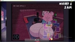 1girls ass bear_ears bear_girl bear_tail big_ass blue_bow bow breasts breasts_bigger_than_head breasts_bigger_than_torso completely_nude completely_nude_female dot_eyes female female_only gameplay_mechanics gameplay_screenshot gremlingrounded horny horny_female huge_ass hungry_eyes hyper_breasts indoors licking_lips living_plushie living_sex_doll looking_at_viewer lovedoll_toy_factory massive_ass massive_breasts nippleless no_humans no_nipples pink_body pink_fur plushie screenshot seductive seductive_look seductive_smile sex_doll simple_eyes simple_face solo solo_female standing tagme tail teddi_(gremlingrounded) teddy_bear thick_thighs white_eyes