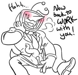 clitoris cuntboy cuntboy_sans_balls deltarune herm hermaphrodite intersex maleherm multi_genitalia penis prehensile_penis pussy pussy_juice pussy_juice_drip tenna_(deltarune) tentacle tentacle_dick tentacle_penis tv_head