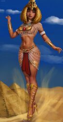 egyptian_mythology giantess isis macro pyramids size_difference