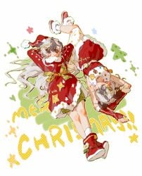 black_eyes feline guanfive hat highres mole non-web_source one red_hat red_skirt sample_watermark skirt sleeveless watermark