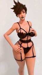 horny_female lingerie nishikt overwatch tracer