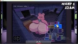 1girls ass bear_ears bear_girl bear_tail big_ass blue_bow bow breasts breasts_bigger_than_head breasts_bigger_than_torso completely_nude completely_nude_female dot_eyes female gameplay_mechanics gameplay_screenshot gremlingrounded huge_ass hyper_breasts indoors living_plushie living_sex_doll lovedoll_toy_factory massive_ass massive_breasts nippleless no_humans no_nipples pink_body pink_fur plushie screenshot sex_doll simple_eyes simple_face standing tagme tail teddi_(gremlingrounded) teddy_bear thick_thighs