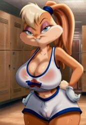 1girls ai_generated ass big_ass big_breasts blonde_female blonde_hair blonde_hair_female blue_eyes breasts buckteeth bunny bunny_ears bunny_girl bunny_tail cameltoe civitai cleavage clothed female female_focus female_only furry furry_female furry_only gloves huge_breasts locker_room lola_bunny looking_at_viewer looney_tunes navel puckout shorts solo solo_female solo_focus space_jam sweat sweat_fetish sweat_on_breasts sweatdrop sweating sweaty sweaty_body sweaty_breasts sweaty_clothes sweaty_female sweaty_thighs tank_top thick thick_thighs thighs thin_waist wide_hips