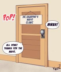 door noctz offscreen_character offscreen_sex sign skarp_world skarpne_(skarp_world) sound_effects