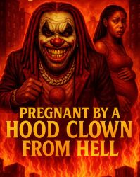 1boy 1boy1girl 1girls ai_generated book_cover clown clown_boy clown_nose demon peak_fiction quan_millz