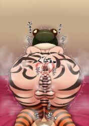 1boy 1futa ahegao_face anal anal_focus anal_insertion anal_sex anus anus_juice anus_peek arm_gloves ass ass_focus ass_grab back_view balls bare_torso bed bedroom bent_over big_ass blue_eyes body_paint body_writing bodypaint breasts cock cock_in_ass completely_nude completely_nude_futa condom condom_on_penis cum cum_in_anus cum_in_ass cum_in_condom cum_inside dick dick_in_ass dickgirl erection fake_animal_ears futa_cum futanari green_hair heart-shaped_pupils hermaphrodite high_quality high_resolution highres horny horny_futa huge_ass large_ass licking licking_anus licking_ass male_on_futa mind_break mindbreak nude nude_futa orange_arm_gloves orange_condom penis penis_in_ass presenting_anus presenting_ass presenting_hindquarters print_legwear puffy_anus pussy short_hair spread_anus spread_ass thick_ass thick_thighs thighhighs thighs tiger_ears tiger_print tiger_print_legwear unknown_artist wet_anus year_of_the_tiger