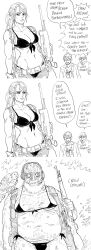 1girls 3boys athletic athletic_female bald bb_(baalbuddy) big_breasts bikini black_and_white bulge bulge_through_clothing cleavage comic female female_focus funny gun hairy hairy_chest hideo_kojima metal_gear metal_gear_solid metal_gear_solid_3 metal_gear_solid_v midriff quiet_(metal_gear) sideboob stitched the_end_(metal_gear) underboob