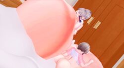 3d ahe_gao big_breasts blue_eyes camtri cum cum_in_pussy cum_inflation cum_inside cumflation excessive_cum futa futa_on_female futanari grey_hair huge_breasts huge_cock hyper_penis incest indoors inflation koikatsu milf mother_and_daughter ready_to_pop thighhighs uzaki-chan_wa_asobitai! uzaki_hana uzaki_tsuki uzaki_yanagi vaginal_penetration