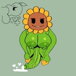 1futa areolae azllim balls bent_over breasts cum erection flower front_view futa_only futanari green_skin huge_breasts huge_cock humanoid humanoid_penis looking_at_viewer mob_face nipples nude peashooter_(pvz) penis plant plantie plantie_on_plantie plants_vs_zombies solo standing sunflower_(pvz) tagme thick_thighs wide_hips