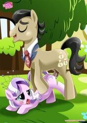 bbmbbf blush closed_eyes cum cum_in_pussy cum_inside diamond_tiara_(mlp) equestria_untamed equine father_and_daughter female filthy_rich_(mlp) friendship_is_magic hasbro incest male male/female my_little_pony open_mouth palcomix penis sex tongue vaginal_penetration vaginal_sex