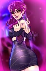 1girls blushypixy blushyspicy charm charmed come_hither evelynn female female_only inviting k/da_series league_of_legends love_spell solo succubus