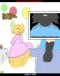 african_wild_dog alien anthro anthro_on_anthro aroused assjob between_ass between_buttocks big_ass big_breasts big_butt big_penis big_thighs birthday birthday_cake birthday_hat black_fur bubble_ass bubble_butt buttjob cake clothed clothed_female clothed_male clothed_sex clothes clothing cycilla denizen1414 dialogue english_text erection_under_clothes erection_under_clothing fat_ass femboy furry futa_on_femboy futanari hoodie hotdogging huge_ass huge_breasts huge_butt huge_cock jean_shorts large_ass large_breasts lwd_cartoonz massive_butt multicolored_fur neil_lash nose_bleed orange_fur shortstack sketch spiky_hair surprised sweatdrop sweater text thick_ass thick_thighs trembling turtleneck turtleneck_sweater yellow_eyes