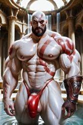 kratos from god of war by zodoai