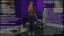 18yo 3d breasts caption character_bio character_profile character_sheet english english_text female flip_flops no_sex original_characters petite petite_body petite_breasts petite_female petite_tits sexy shy shy_expression sim_doe sims sims4 sims_4 small_breasts smaller_female sunny_colon(sim_doe) the_sims the_sims_4 twintails