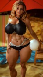 1girls 3d aero3dx artist_name athletic athletic_female big_breasts breasts busty female female_only fit fit_female hips hourglass_figure huge_breasts human large_breasts legs light-skinned_female light_skin lips lipstick mckenzie_(aero3dx) mirage3dx muscle muscular muscular_female muscular_thighs original original_character photorealism shiny shiny_skin six_pack slushe_(website) solo thick_legs thick_thighs thighs toned toned_female voluptuous waist watermark wide_hips