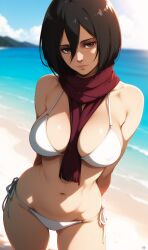 mikasa ackerman from attack on titan by lxlbanner