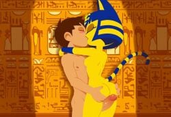 ankha from animal crossing by d3rmal