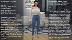 melissa england(sim doe) from the sims by sim doe