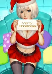 ariverkao christmas nier nier:_automata nier_(series) silver_hair tagme white_hair yorha_2b