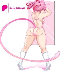 natsuki (doki doki literature club) from doki doki literature club by artemitzuki (artist)