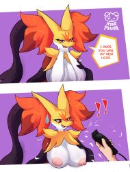 delphox from game freak by nyasplush