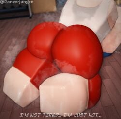 1boy 2025 3d ass ass_bigger_than_head ass_crack ass_focus balancing big_ass big_butt blonde_hair booty_shorts bottom_heavy bubble_ass bubble_butt butt_focus clothed clothing curvaceous curvy day dialogue english_text erich_kraus exercise_ball exercising fat_ass fat_butt femboy from_behind girly gym gym_clothes gym_shorts heavy_breathing huge_ass huge_butt inside light_skin male male_only massive_ass musk musk_clouds musky_butt original_character out_of_breath panting panzerjungen red_shorts roblox robloxian shorts solo solo_male sweat sweat_stain sweaty_feet tank_top tanktop text thick thick_ass thick_legs thick_thighs thighs tight_clothing twink twitter_username voluptuous wide_hips working_out yoga yoga_shorts