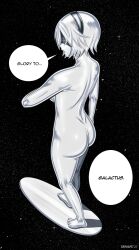 silver surfer from fantastic four by walkingdeadmann