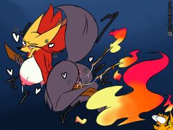 delphox from nintendo by elpokebarto