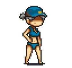 1girls belly belly_button bikini bikini_top cap clothed clothed_female curvy curvy_body curvy_female curvy_figure dead_ahead female female female_focus female_only hat looking_at_viewer panties partially_clothed pepper_(dead_ahead) pixel_(artwork) pixel_art pixelated police police_hat police_officer policewoman seductive seductive_body seductive_look serious serious_face serious_look solo solo_female solo_focus young younger_female