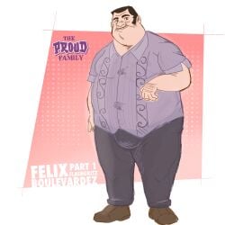 chubby chubby_male disney fat fat_man felix_boulevardez flashgritz fully_clothed male_only the_proud_family