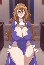 big_breasts brown_hair habit kurisu_harumi large_breasts large_hair vampire_(ova)