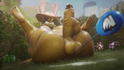 16:9 3d_(artwork) 3d_animation anal anal_beads animated anthro ass audible_ejaculation audible_moaning balls big_balls big_butt big_penis bodily_fluids breasts bunnie_rabbot cum cumshot digital_media_(artwork) egg egg_in_ass ejaculation erection fur genital_fluids genitals glistening glistening_balls glistening_body glistening_butt glistening_genitalia green_eyes gynomorph hi_res high_framerate huge_cock intersex lagomorph leporid mammal masturbation moan opennsfwsp_(va) orange_body orange_fur orgasm overweight overweight_anthro penis public public_nudity rabbit sega sex_toy short_playtime solo sonic_the_hedgehog_(series) sound spread_legs spreading stroking_penis tagme video video vulkyasha widescreen
