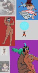 big_muscles big_penis cerebella eliza_(skullgirls) futanari meme muscular_female nadia_fortune peacock_(skullgirls) reference skullgirls tagme