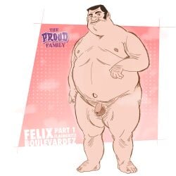 chubby chubby_male dad dick disney fat fat_legs fat_man father feet felix_boulevardez flashgritz full_body fully_nude genitals human human_only male male_boobs male_breasts male_focus male_only manboobs mexican mexican_male nude obese obese_male overweight overweight_male standing standing_up the_proud_family tiny_penis