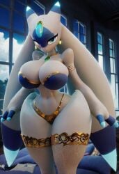 ai_generated anthro big_breasts civitai devilnightx99382 female lunaris_(pal) pal_(species) palworld video_games