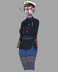 countryhumans countryhumans_girl medallion naval_artist_(artist) naval_uniform nipples_visible_through_clothing panties_visible_under_skirt united_kingdom_(countryhumans)