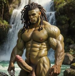 abs ai_generated alpha_male arm_hair balls bara beard beefy big_balls big_muscles big_nipples big_pecs big_penis black_hair chest_hair daddy erect_nipples gay green_bofy hair hairy hairy_balls hairy_male huge_balls huge_cock huge_muscles huge_pecs humanoid hunk hyper hyper_penis leg_hair male male_only manly muscular muscular_humanoid muscular_male nipples nude orc pecs penis pointy_ears pubic_hair sideburns solo topless topless_male tough_guy tusks water zodoai