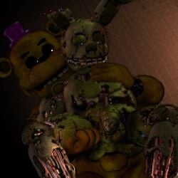 2boys anal_sex animated animatronic anthro ass balls bear erection ffp3d five_nights_at_freddy's five_nights_at_freddy's_3 fnaf from_behind from_behind_position gay golden_freddy_(fnaf) green_body hat living_machine male male/male male_only nude penetration penis rabbit robot scottgames sex short_playtime springtrap tagme video yellow_body