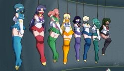 aceliuszid ami_mizuno armbinder ballet_boots ballet_heels bishoujo_senshi_sailor_moon blonde_hair blue_hair bondage bound female female_only femsub fully_clothed green_hair haruka_tenou high_heels hotaru_tomoe makoto_kino minako_aino miniskirt panties png purple_hair red_hair rei_hino sailor_jupiter sailor_mars sailor_mercury sailor_moon sailor_pluto sailor_saturn sailor_uranus sailor_venus setsuna_meiou skirt suspended suspension suspension_bondage usagi_tsukino