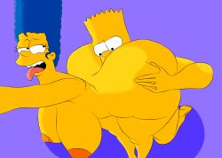 ahe_gao bart_simpson blue_hair cheating_with_son eating_ass huge_ass huge_breasts incest marge_simpson mkkstt8 mother_and_son pleasure_face secretly_loves_it sex sexy_pose the_simpsons tongue_out voluptuous_female yellow_body