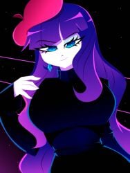 1girls big_breasts breasts equestria_girls female friendship_is_magic looking_at_viewer my_little_pony rarity_(eg) rarity_(mlp) solo solo_female xan-gelx(xan)