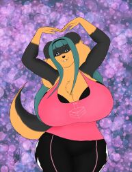 anthro anthro_only big_breasts breasts cleavage female female_only furry huge_breasts solo solo_female thick_thighs wide_hips xilan_wolf zoey_(jwinkz)