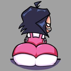 asian asian_female ass barely_legal big_ass big_breasts big_butt big_cheeks black_eyes black_hair breasts breedable built_for_bbc cartoony clothed dangerous dweebspunk fertile friday_night_funkin friday_night_funkin_mod fully_clothed fully_clothed_female gigantic_breasts grin grinning horny humongous_ass insane japanese japanese_female massive_ass nene_(newgrounds) pico's_school pink_overalls sharp_teeth shit_eating_grin short short_hair shortstack sitting slanted_eyes smug smug_face squinted_eyes stylized young younger_female