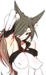 1girls armpits breasts clothing female kagerou_imaizumi kaminari solo tagme touhou